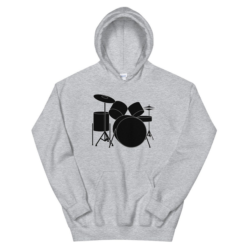 Drummer Hoodie Gift for Drummer Drummer Clothing Drummer