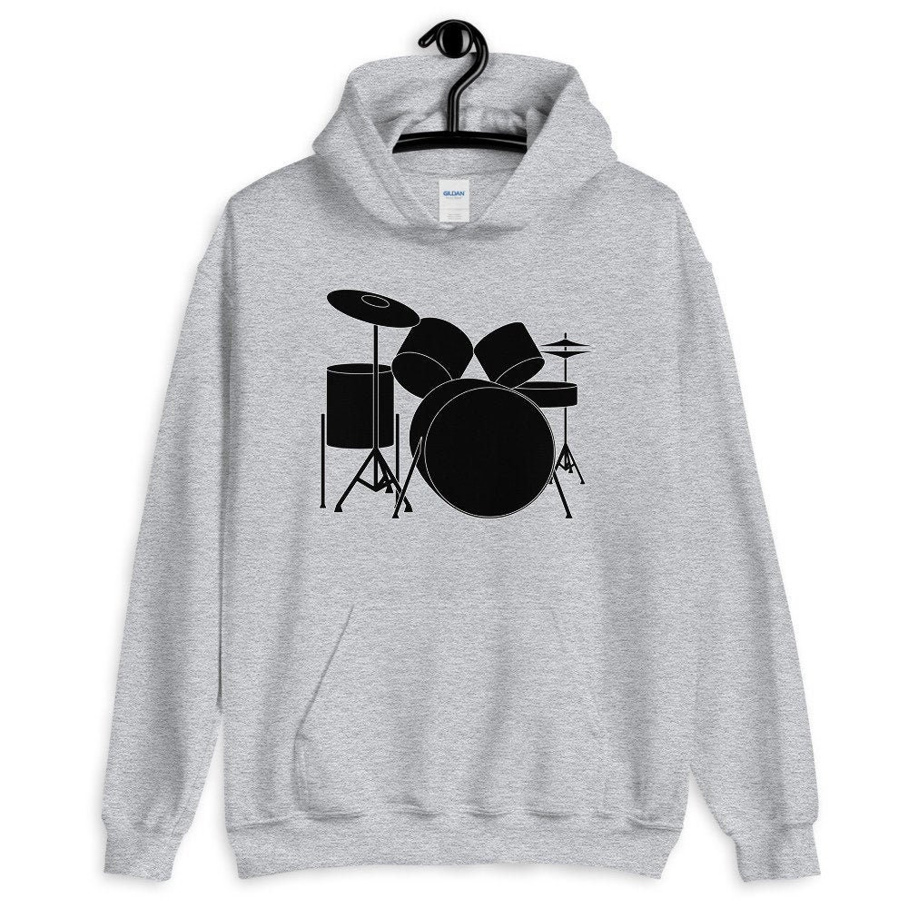 Drummer Hoodie Gift for Drummer Drummer Clothing Drummer Etsy