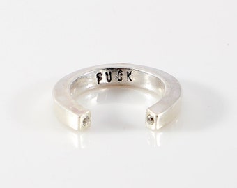 Finity sterling zilveren ring met twee CZ diamanten