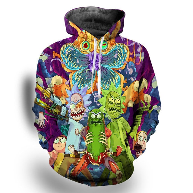 Rick and morty hoodie near me Clearance