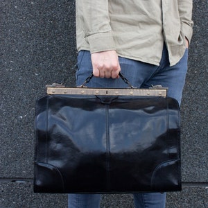 Leder Arzttasche Herren groß, Vintage Arzttasche personalisiert, ReisetascheLeder, Gladstone Tasche, Umhängetasche, Geschenk Arzt