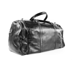 Leather travel bag, personalized duffel bag, leather weekender bag, leather gym bag, gift for him, gift for father, birthday gift