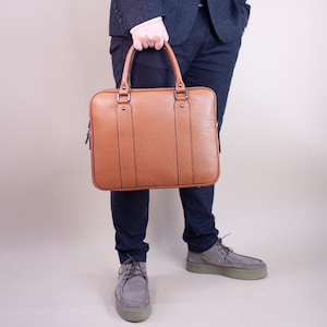 Leather briefcase for men, notebook bag, laptop bag, business bag, leather satchel, work bag, birthday gift, gift for men