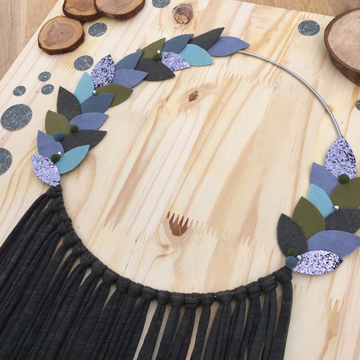 Couronne Attrape-Rêves Pour Décoration Murale