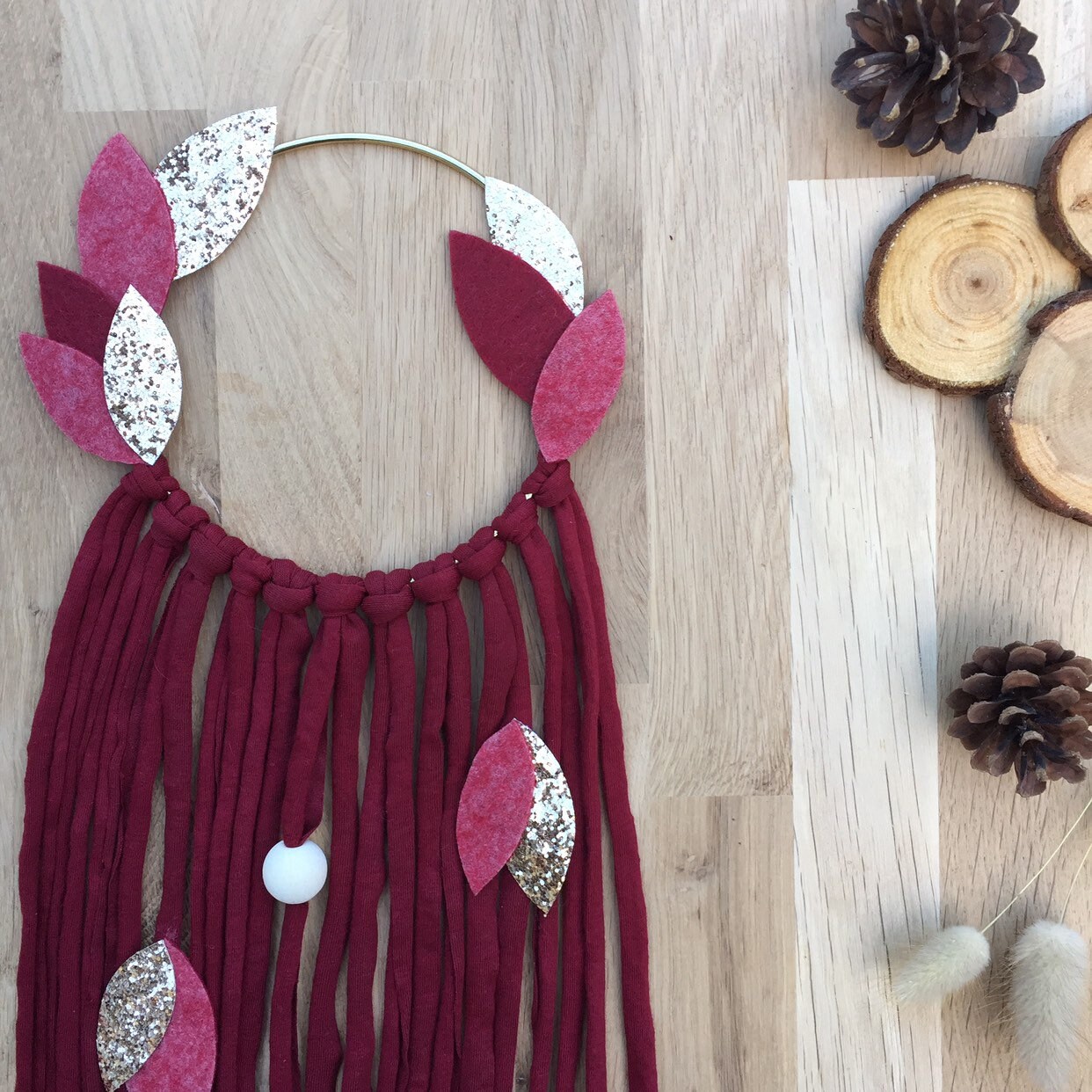 Couronne Attrape-Rêves Pour Décoration Murale