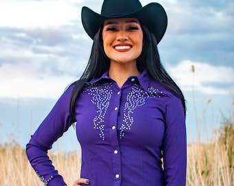 Womens bling western shirts cheap