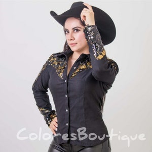 Sequined Western Shirt Western Shirts 