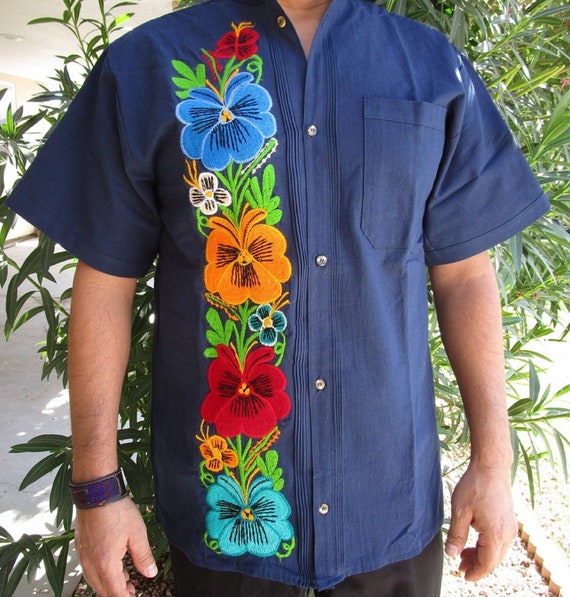 Guayabera Camisa para hombres Camisa mexicana para hombres | Etsy España