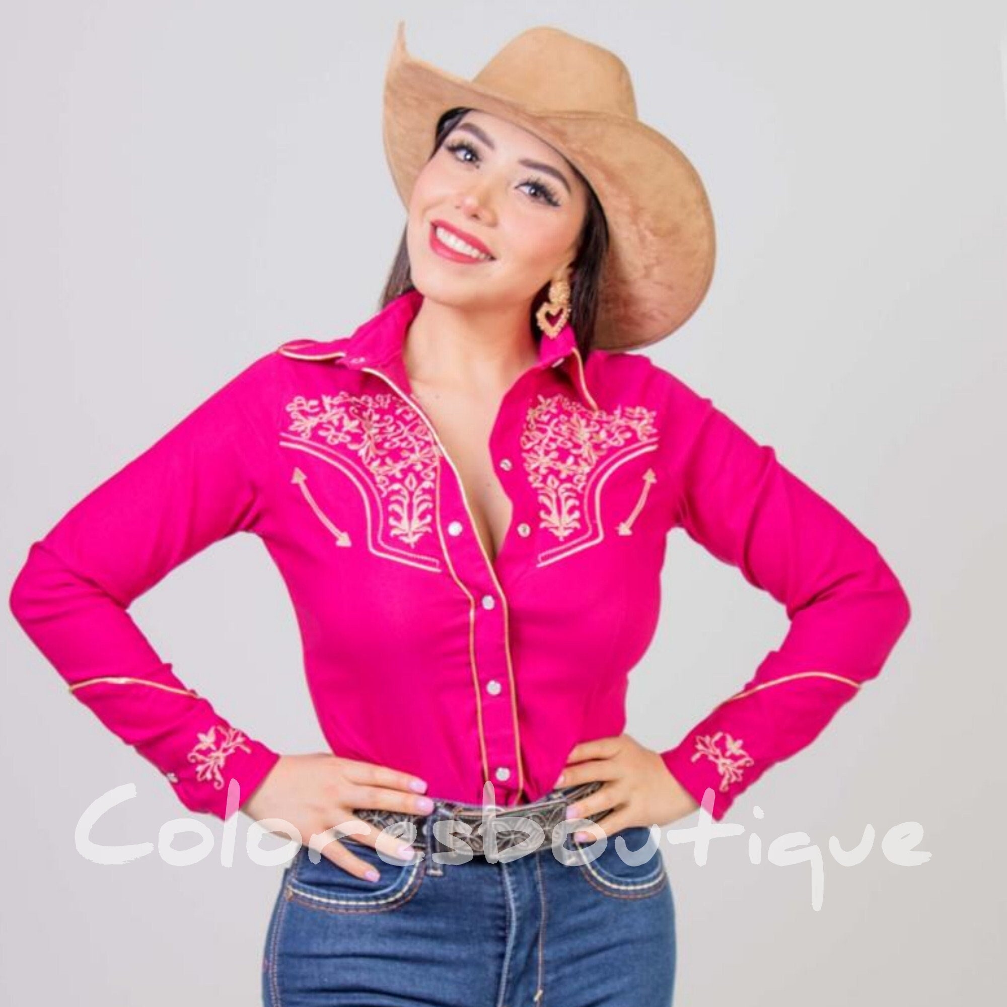 Cowgirl Shirt Western Shirts For Women Embroidered Long Sleeve