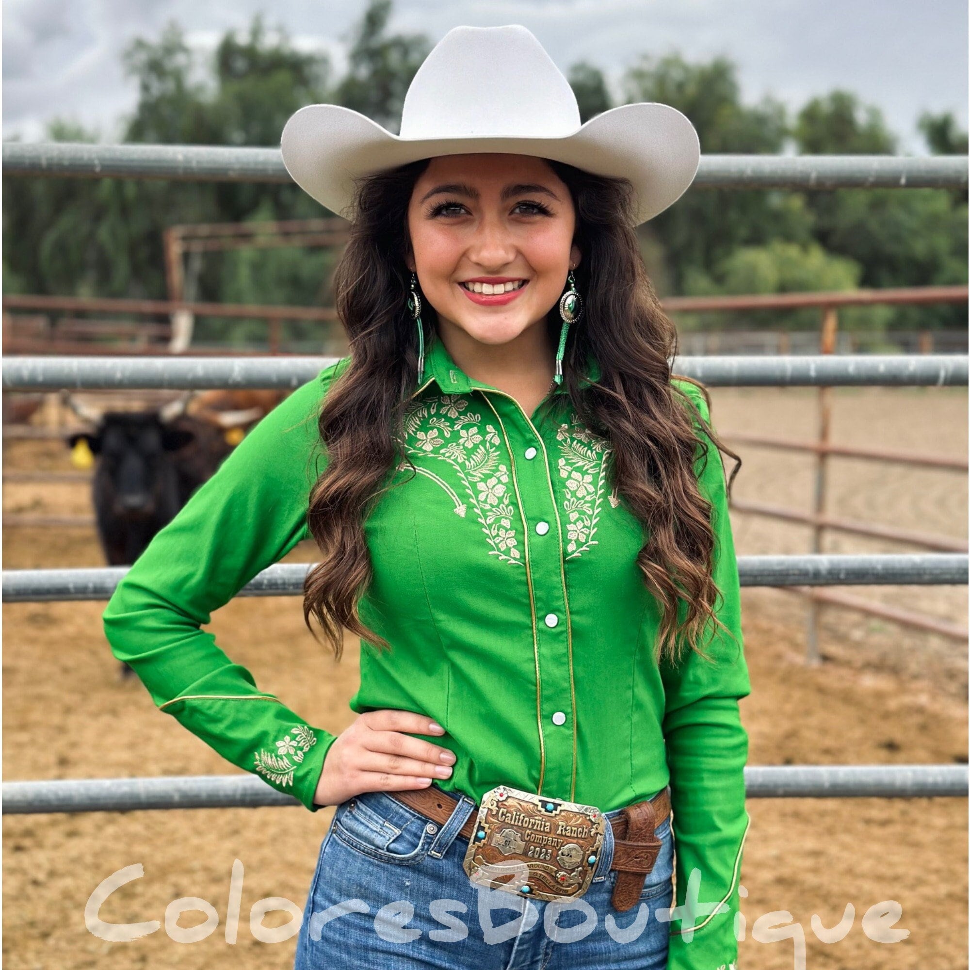 Lime Green Western Shirt Western Shirts for Women Womens Western Shirt Vaquero Shirt Western Women Button Down Western Blouse for Women Etsy