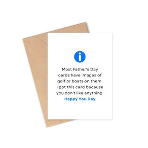 Grappige Vaderdagkaarten | Brutale kaarten voor Vaderdag | Voor papa's met gevoel voor humor | Fijne Vaderdag | Citaatkaart | Dad Joke Card