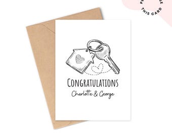 Biglietto di auguri per la nuova casa / Biglietto di auguri personalizzato per la nuova casa / Biglietto di congratulazioni per la nuova casa / Biglietto di inaugurazione della casa / Regalo per la nuova casa / Biglietto di auguri personalizzato per il nuovo indirizzo
