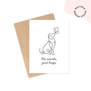 Biglietto di condoglianze per animali domestici / Regalo per un pensiero a te / Biglietto di condoglianze per cani e gatti / Biglietto di condoglianze per il dolore di un animale domestico / Biglietto di condoglianze per la perdita del tuo animale domestico