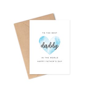 papa fête des pères | Bonne fête des pères à mon papa papa papa pops carte de vœux | Carte d'anniversaire pour lui | Première carte de fête des pères