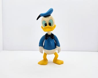 Vintage 1970s Disney Donald Duck Poseable Figure | Hong Kong Jointed Toy | Retro 5 Inch Disneyana