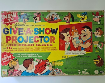 Vintage 1963 Kenner Give a Show Projector | Boxed with 15 Slides | Retro Mid Century Cartoon Toy Repair Project