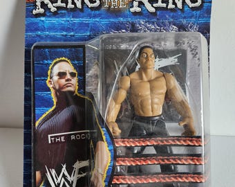 The Rock WWE Action Figure | 1999 King of the Ring, NIB