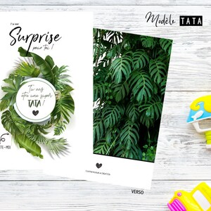 Carte a gratter - Annonce grossesse - Tu vas etre mamie , papy, cousin, cousine, tata, tonton