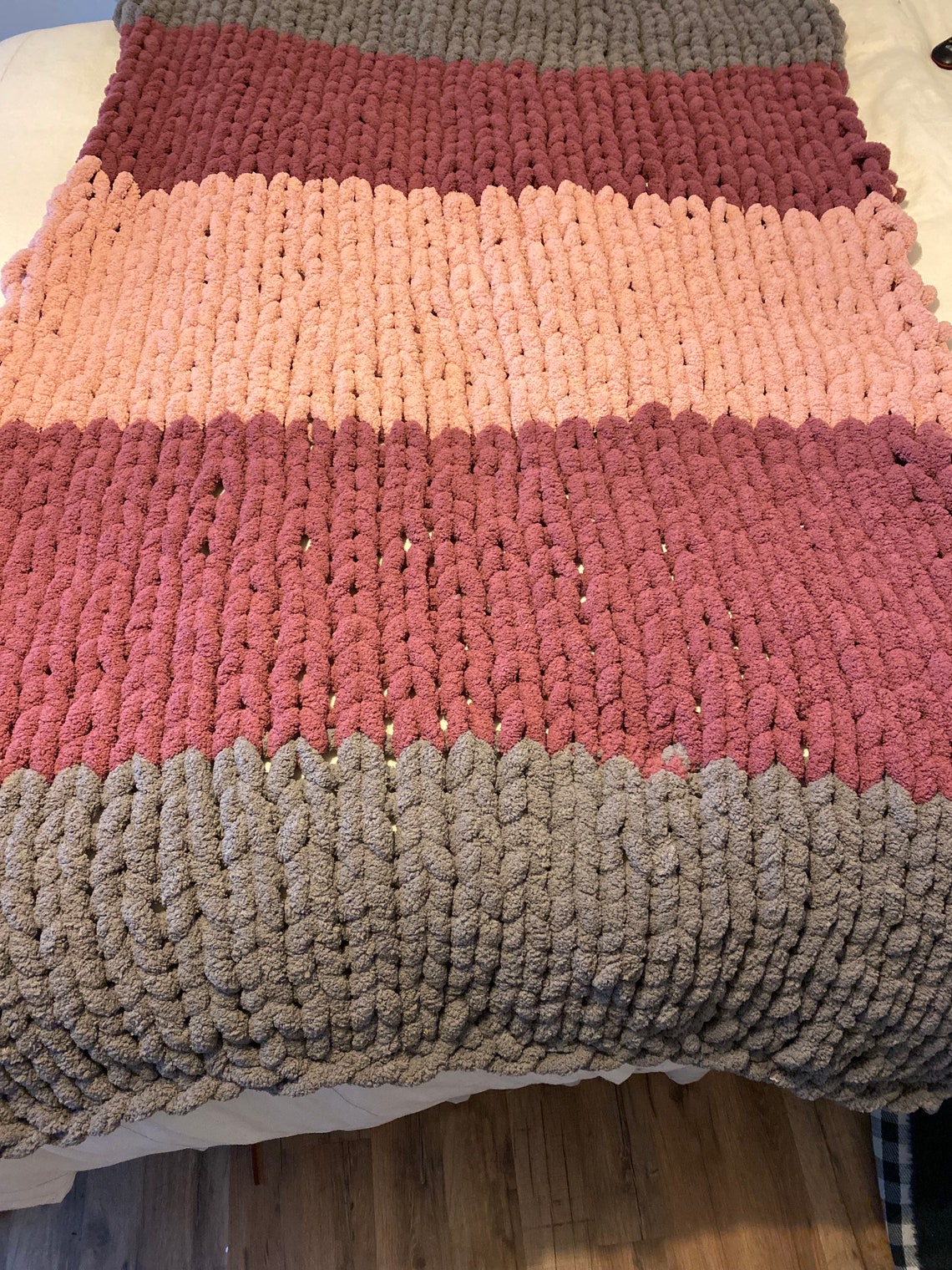 Chunky Knitted Blankets Etsy Canada