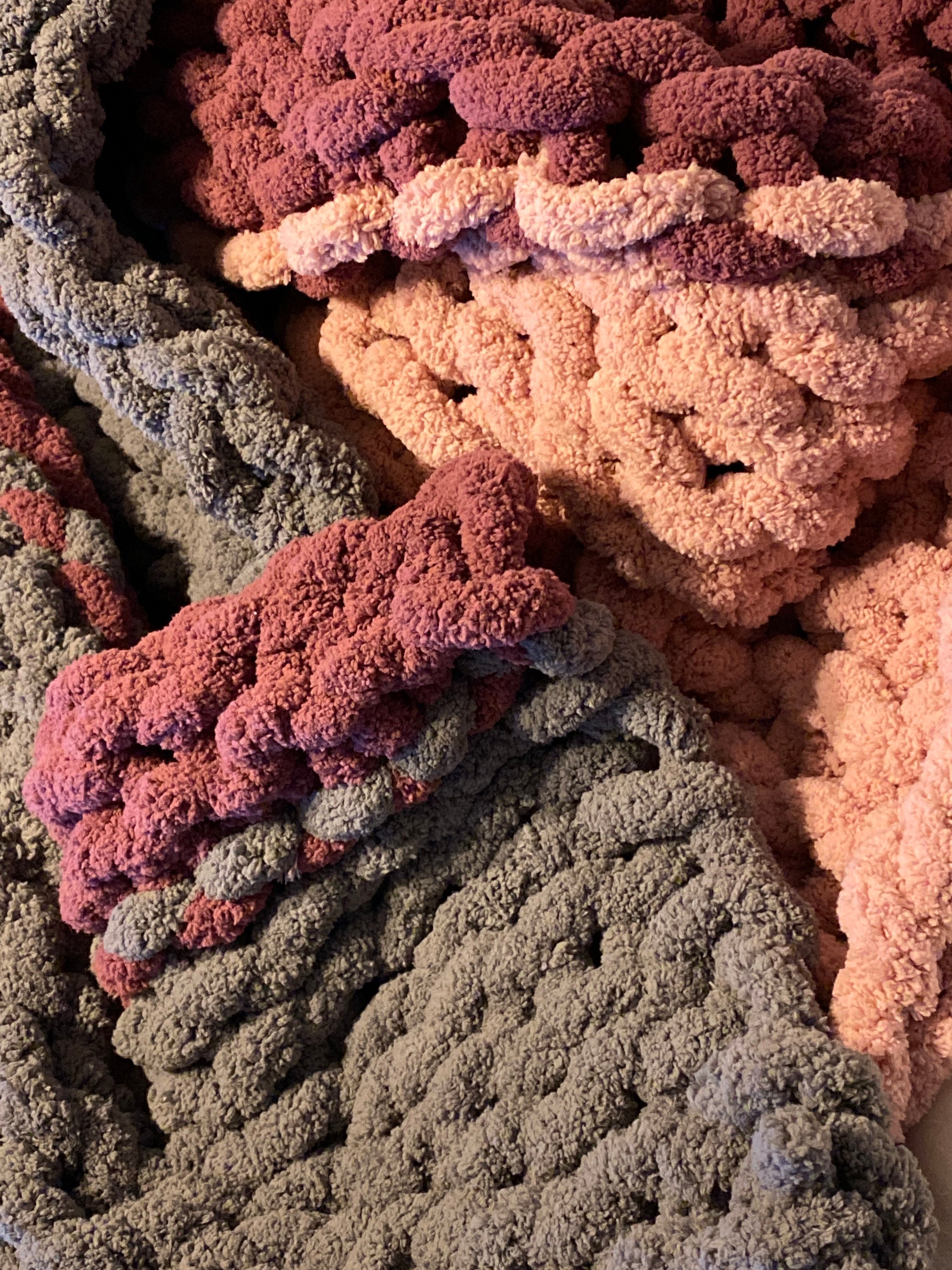 Chunky Knitted Blankets Etsy Canada