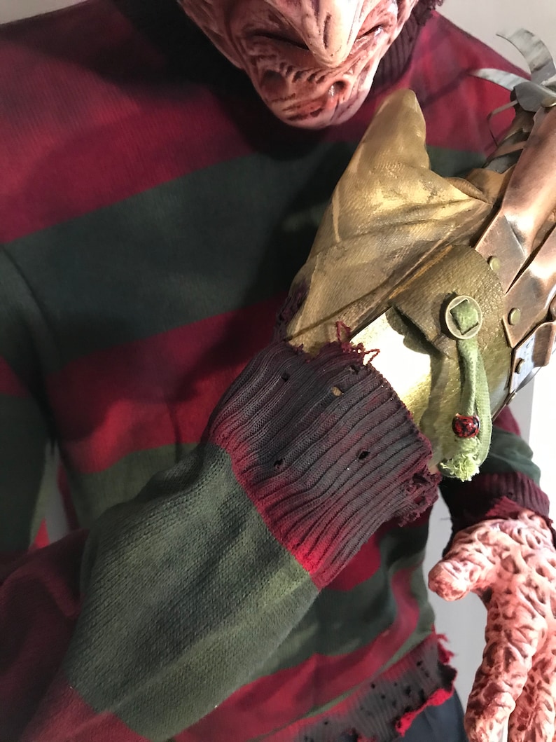 Freddy Krueger A Nightmare on Elm Street Jumper Sweater Cosplay op maat verweerde Halloween Fancy Dress horror afbeelding 3