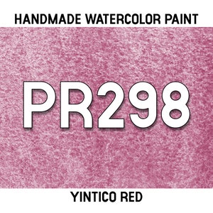 YInTiCo Red, PR298 ręcznie robiona farba akwarelowa