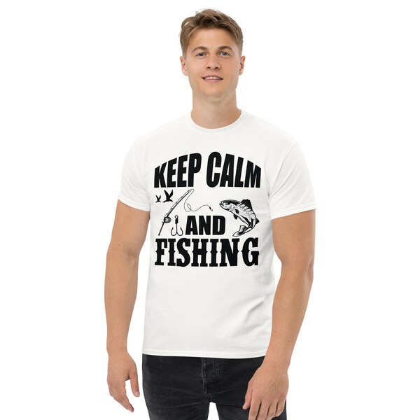 Keep Calm and Fish Men's classic tee