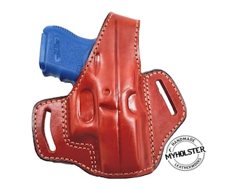 MyHolster OWB Thumb Break Leather Belt Holster for Canik TP9SA 