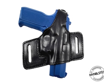 Heckler & Koch HK45C OWB Quick Draw Leather Slide Holster W/Thumb-Break