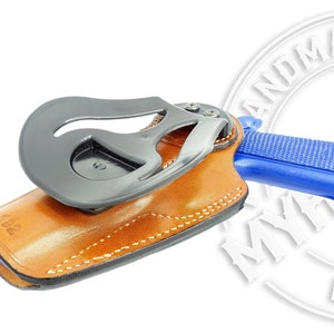 Smith and Weston  M&P Compact .40 OWB Quick Draw Right Hand Leather Paddle Holster OWB Leather Quick Draw Paddle Holster