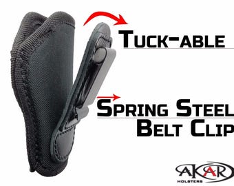 Tuckable Inside-the-Waistband (IWB) Holster – Secure & Comfortable Concealed Carry Compatible with Ruger LCR and similar frames