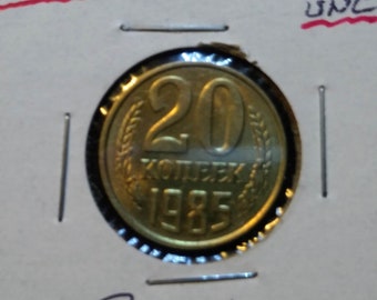 1954 Russia Soviet USSR coin 1 kopek //kopeck  STALIN time circulated