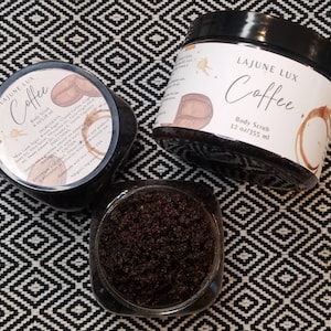 COFFEE Body Scrub - Handmade Cellulite Reducer w/ Organic/Natural Ingredients; Exfoliate; Moisturize; Handmade; Skincare