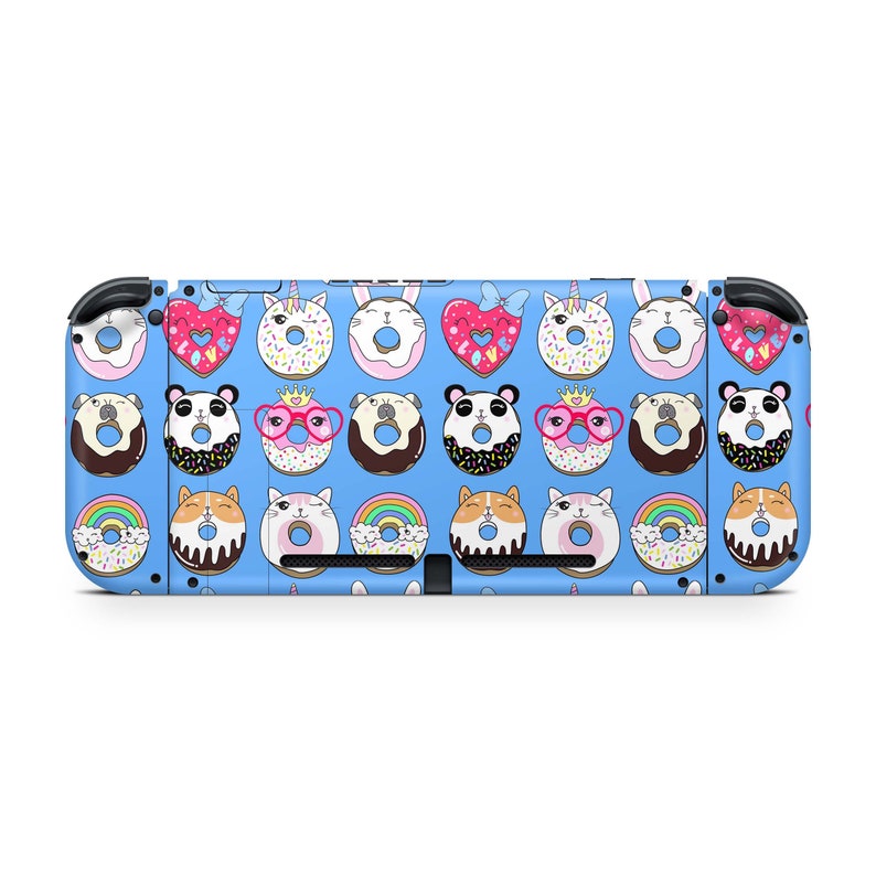 Nintendo Switch Skins Blue Donuts Etsy