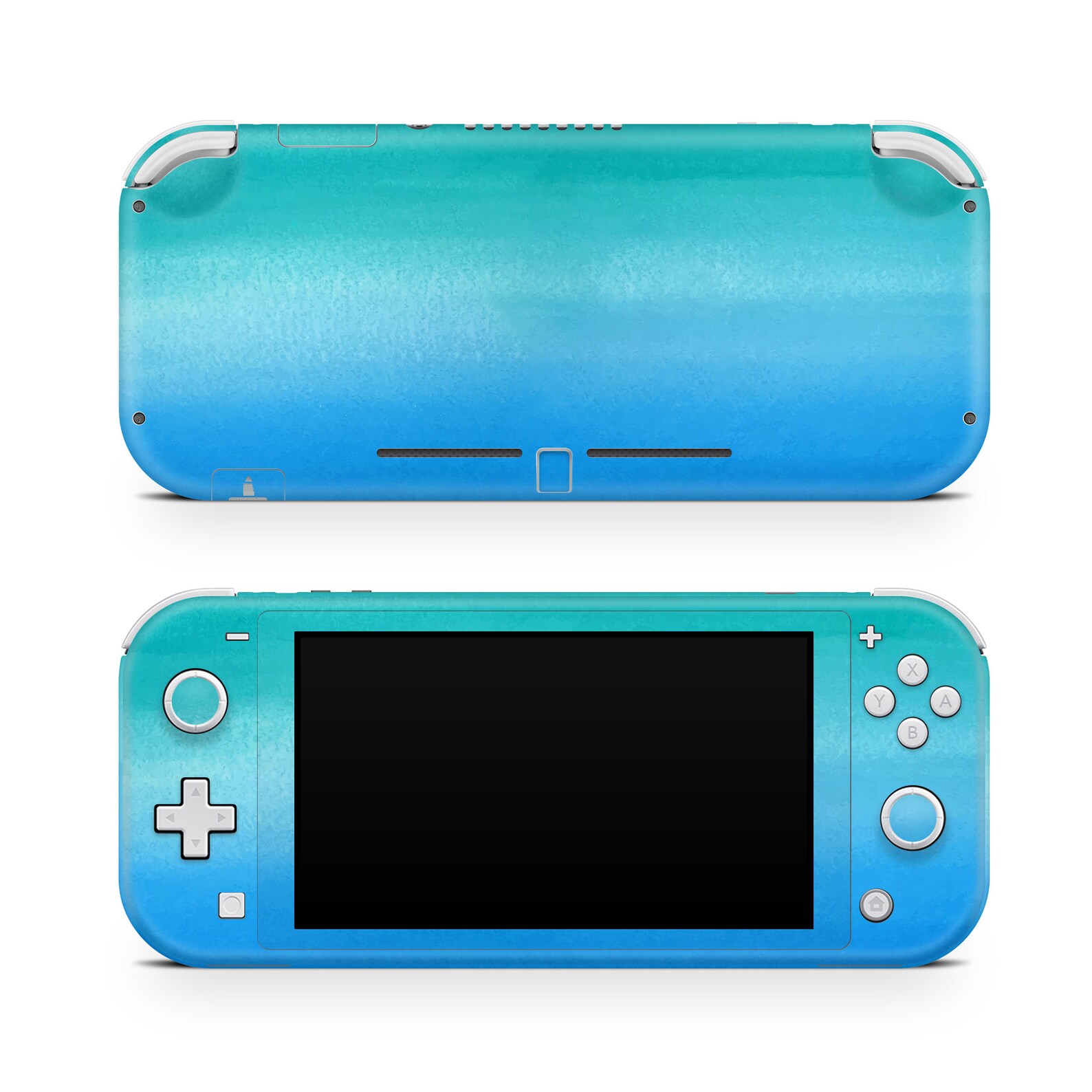 Nintendo Switch Lite Skin Blue Green Watercolor Etsy