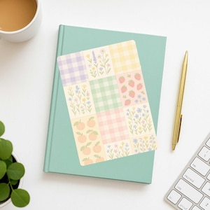Pastel Cottagecore Collage Kindle Fruit and Floral Insert for Clear Case, Spring Printable Paperwhite, Colorsoft, and Basic Kindle Inserts