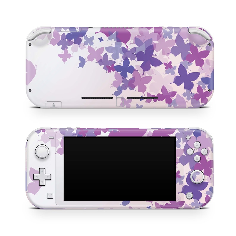 Nintendo Switch Lite Skin Purple Butterfly Etsy