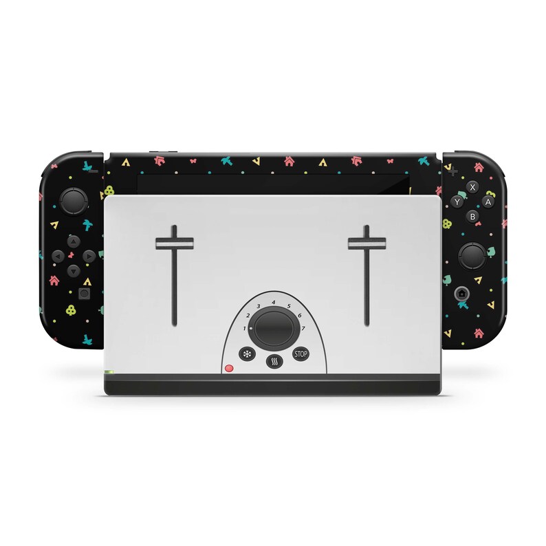 Nintendo Switch Skin Black Toaster Pop Tart Etsy