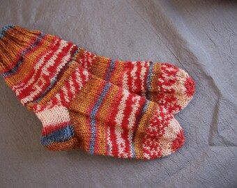 Hand-knitted socks size 22/23