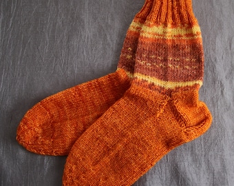 Hand knitted socks size 30/31