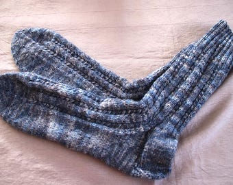Hand-knitted socks, size 44/45