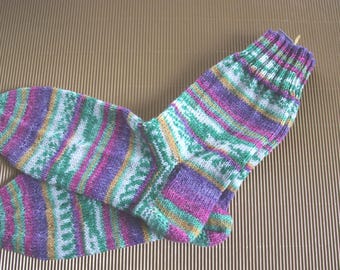 Calcetines tejidos a mano, talla 38/39