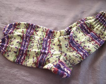 Hand-knitted socks, size 40/41