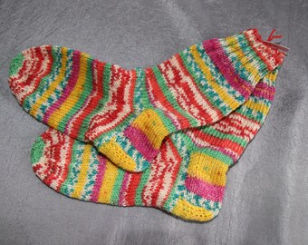 Hand-knitted socks size 28/29