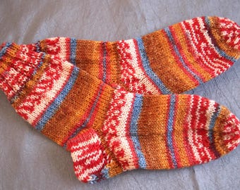 Hand-knitted socks size 26/27