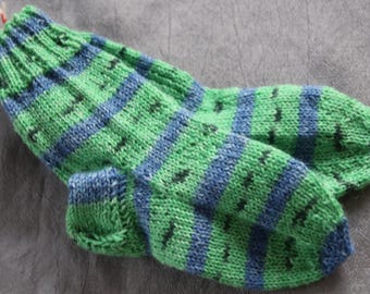 Hand-knitted socks size 22/23