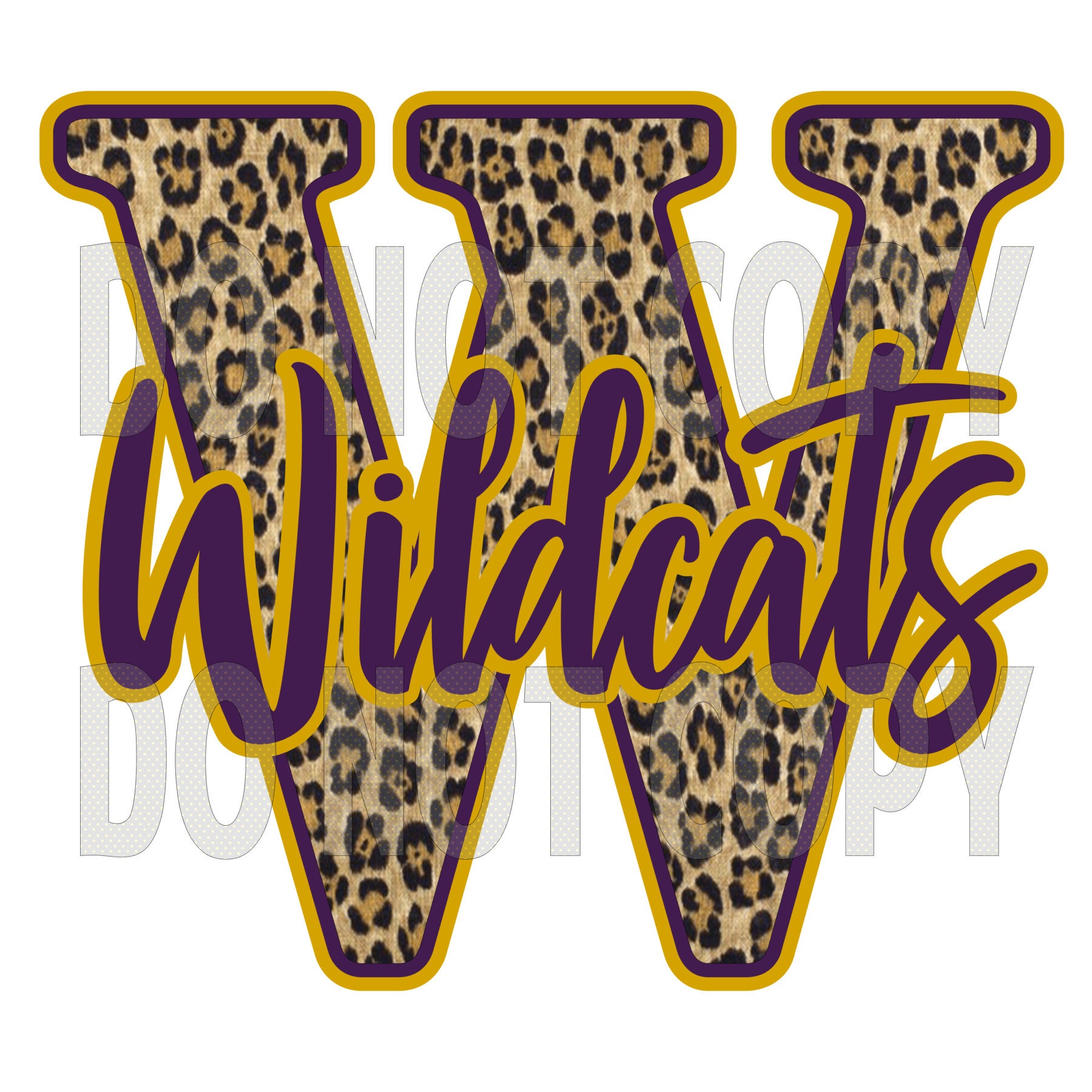 W Wildcats Purple
