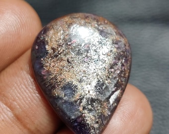 Rare Quality Of Iolite Sunstone Cabochon, Natural Iolite Sunstone Gemstone, For Jewelry, Sunstone Cabochon, 20cts, 27×20×9mm, 8442
