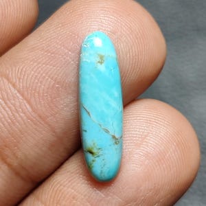 Natural Kingman Turquoise Hand Polished Gemstone, Kingman Turquoise Stone, Kingman Turquoise Cabochon, Kingman Turquoise, CT2, 20×6×3mm
