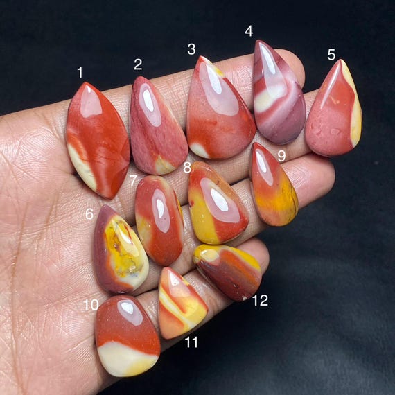 Natural Mookaite Jasper Teardrop Cabochon, Mookaite Jasper Gemstone For Jewelry Making, 8528(B)